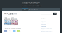 Desktop Screenshot of hairlosstreatmentsreport.com